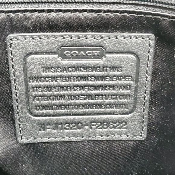 Coach Black Leather Taylor Flap Shoulder Bag - Picture 9 of 9